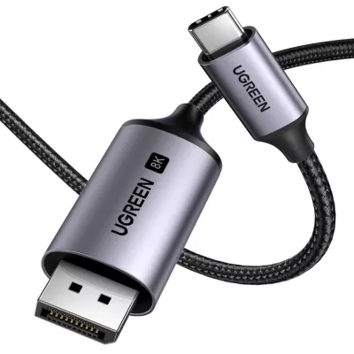Кабель UGREEN CM556 USB-C to DisplayPort 8K Cable 2m (25158) Black