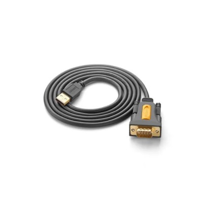 Кабель UGREEN CR104 USB to DB9 RS-232 Male Adapter Cable 1.5m (20211) Black