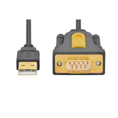 Кабель UGREEN CR104 USB to DB9 RS-232 Male Adapter Cable 1.5m (20211) Black