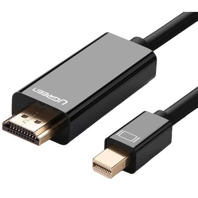 Кабель UGREEN MD101 Mini DP Male To HDMI Cable 4K 1.5m (20848) Black