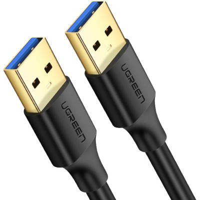 Кабель UGREEN US128 USB-A 3.0 Male To Male Cable 2m Black (10371)