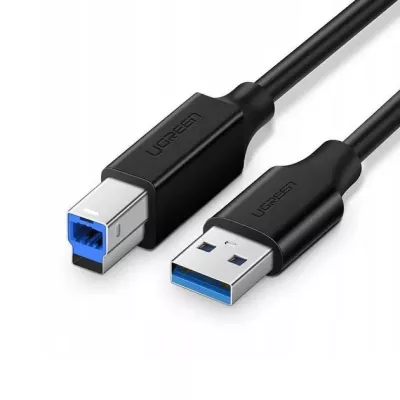 Кабель UGREEN US210 USB 3.0 AM to BM Print Cable 1m (30753) Black