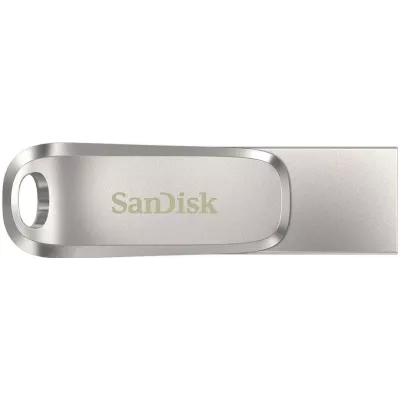 Накопичувач SanDisk 64GB USB 3.1 Type-A + Type-C Dual Drive Luxe Срібний (SDDDC4-064G-G46)