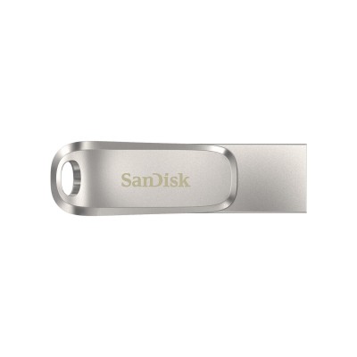 Накопичувач SanDisk 64GB USB 3.1 Type-A + Type-C Dual Drive Luxe Срібний (SDDDC4-064G-G46)