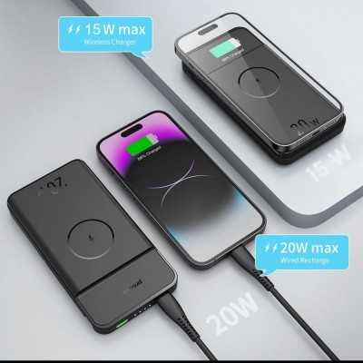 Портативна батарея Proove 10000mAh 20W Power Stand 2 in 1 (PBPS20030001) Black