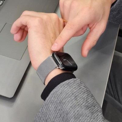 Ремінець Apple Watch Milanese Loop 42/44/45/49 mm silver