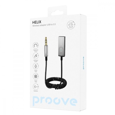 Автомобільний Аудіо Адаптер Proove Helix (ADCS00001803) Metal Gray