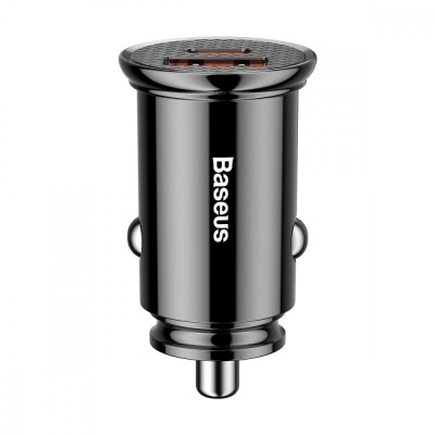 АЗП Baseus 1USB + Type-C Circular Plastic A PPS (5A) (CCALL-YS01) Black