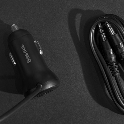 FM модулятор Baseus FM Launcher S-16 2USB (CCMT000201) black