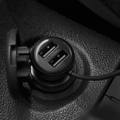 FM модулятор Baseus FM Launcher S-16 2USB (CCMT000201) black