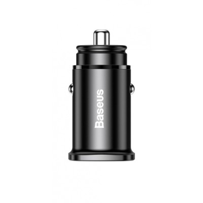 АЗП Baseus QC 4.0 Square Metal (30W / PD3.0) / 1USB+1Type-C (CCALL-AS01) Black