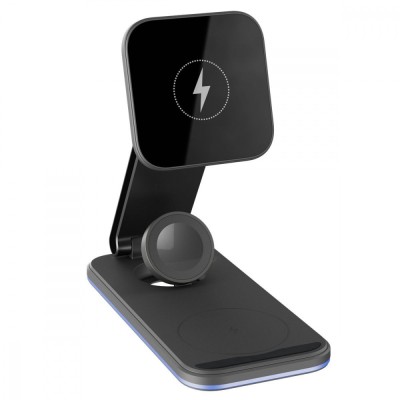 Бездротовий зарядний пристрій Proove Energy Fold 3 in 1 (WSEF15010001) Black