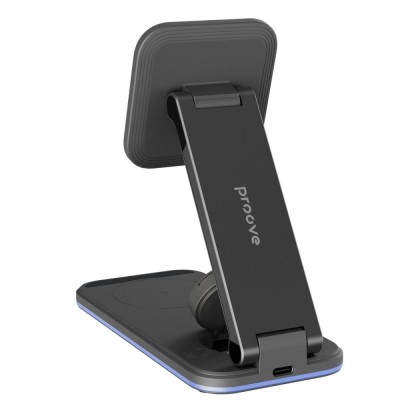 Бездротовий зарядний пристрій Proove Energy Fold 3 in 1 (WSEF15010001) Black