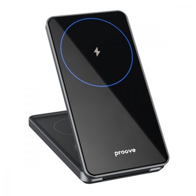 Бездротовий зарядний пристрій Proove Metal Edge 3 in 1 (WSME15010003) Black