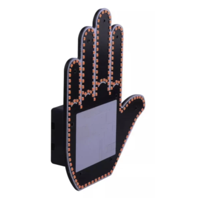 LED Hand на заднє скло автомобіля (without batteries) Black