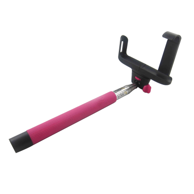 Monopod Selfi whith 3.5mm Jack supporting Z07-5S Pink