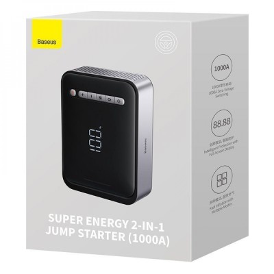 Автомобільний пускозарядний пристрій Baseus Super Energy 2-in-1 Car Jump Starter 8000 mAh (CGCN000001) Black