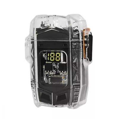 Акумуляторний LED ліхтарик D48-1 з запальничкою black (54064)