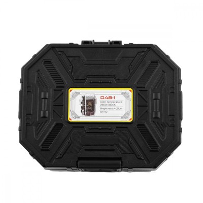 Акумуляторний LED ліхтарик D48-1 з запальничкою black (54064)