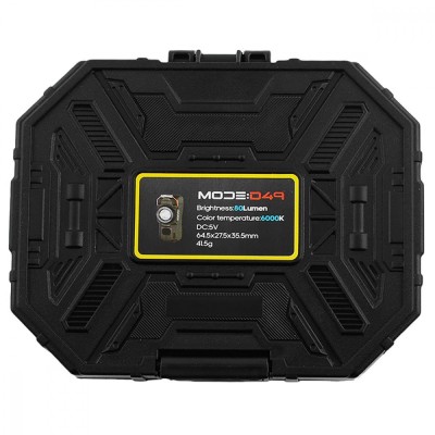 Акумуляторний LED ліхтарик D49 з запальничкою black (54065)