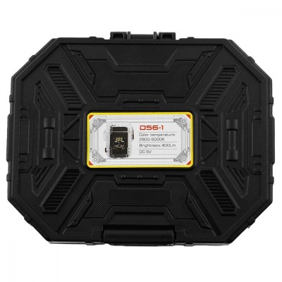 Акумуляторний LED ліхтарик D56-1 з запальничкою black (54066)