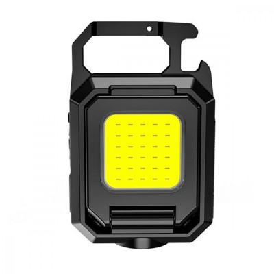 Акумуляторний LED ліхтарик WJ808 с Type-C (карабин, магнит) black (55062)