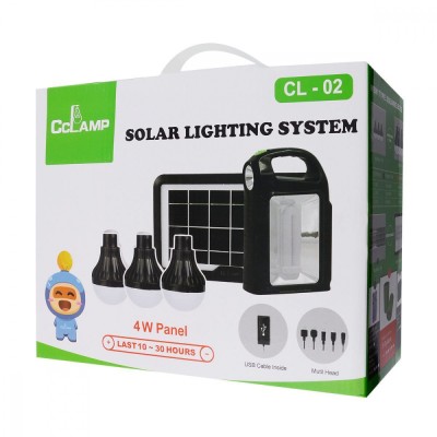 Багатофункціональний LED ліхтар Cclamp CL-02 із сонячною панеллю (38802)