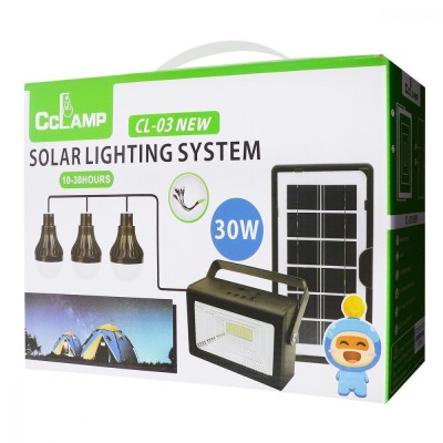 Багатофункціональний LED ліхтар Cclamp CL03 із сонячною панеллю (38764)