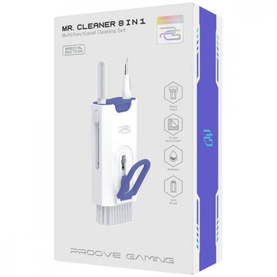 Багатофункціональний набір для чищення Proove Gaming Mr. Cleaner 8in1 (MCS00000815) white