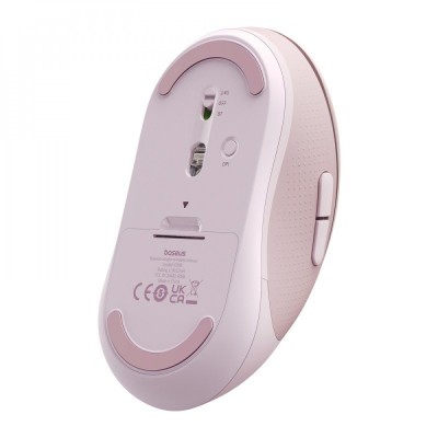Бездротова Комп'ютерна Миша Baseus F02 Ergonomic Wireless Mouse (without Battery) (B01055505411-01) pink