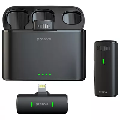 Бездротовий петличний мікрофон Proove Demo Lightning (PMDM00010102) Black