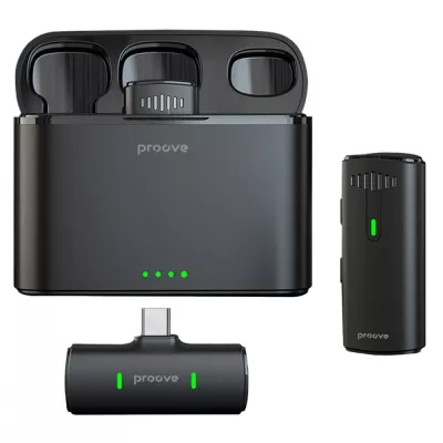 Бездротовий петличний мікрофон Proove Demo Type-C (PMDM00010202) Black