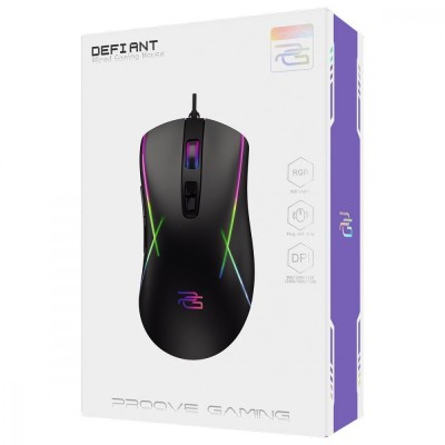 Дротова ігрова миша Proove Gaming Defiant (CMDE00000101) White