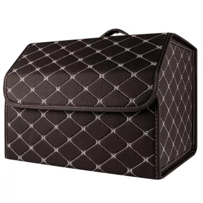 Органайзер у багажник автомобіля 40см*30см*30см brown beige