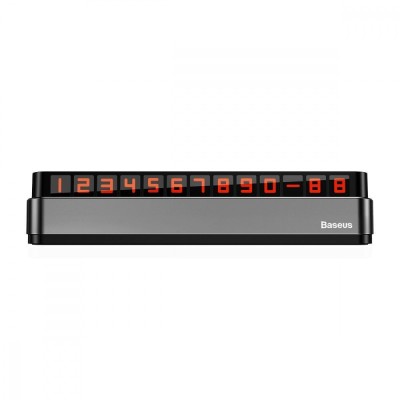 Паркувальна Карта Baseus Moonlight Box Series Temporary Parking Number Plate (ACNUM-B0G) dark gray