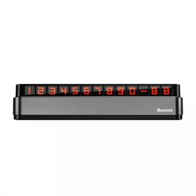 Паркувальна Карта Baseus Moonlight Box Series Temporary Parking Number Plate (ACNUM-B0G) dark gray