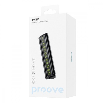 Паркувальна Карта Proove Twins Parking Number Plate (AATP00000001) black
