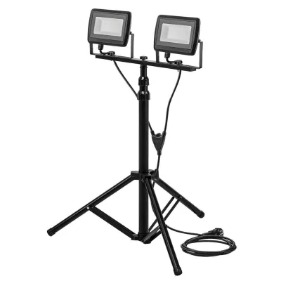 Прожектор Neo Tools, 220В, 8500лм, 2х50Вт, кабель 3м з вилкою, на штативі 1.8м, алюмінієвий, IP65 (99-062)