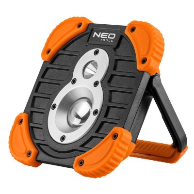 Прожектор акумуляторний Neo Tools, 2600мА•год, 750+250лм, 10+3Вт, 3 функції освітлення, IP44 (99-040)