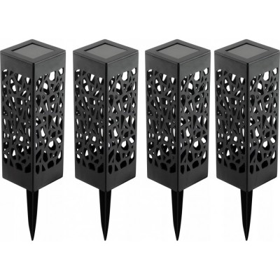 Світильник ландшафтний Neo Tools LED 0.3Вт 10Лм 3000К 600мА•год автономний датчик сутінків чорний (99-058)