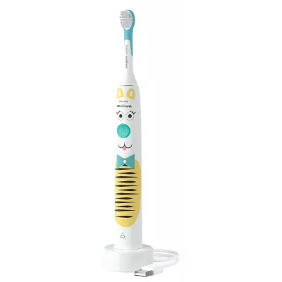 Щітка зубна електр. Philips, Philips Sonicare For Kids, для дітей, насадок-1, 2 комплекти наклейок, білий (HX3601/01)