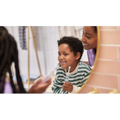 Щітка зубна електр. Philips, Philips Sonicare For Kids, для дітей, насадок-1, 2 комплекти наклейок, білий (HX3601/01)