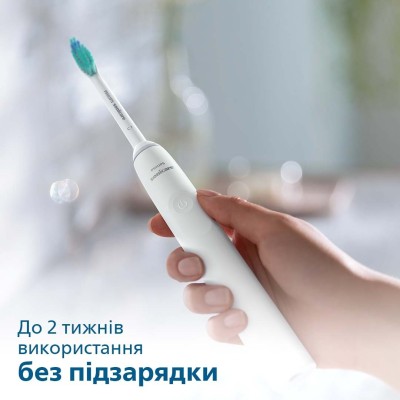 Щітка зубна електр. Philips, Sonicare 2100 Series, 31т. колив/хв, насадок-1, білий (HX3651/13)