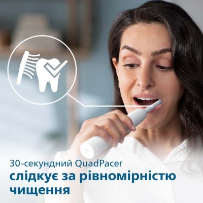 Щітка зубна електр. Philips, Sonicare 2100 Series, 31т. колив/хв, насадок-1, білий (HX3651/13)