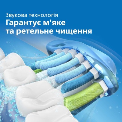 Щітка зубна електр. Philips, Sonicare 2100 Series, 31т. колив/хв, насадок-1, білий (HX3651/13)