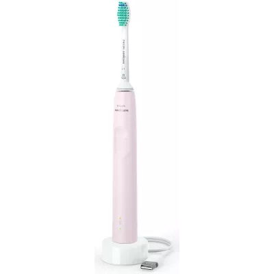 Щітка зубна електр. Philips, Sonicare 3100 series, 31т. колив/хв, насадок-1, рожевий (HX3671/11)