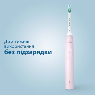 Щітка зубна електр. Philips, Sonicare 3100 series, 31т. колив/хв, насадок-1, рожевий (HX3671/11)