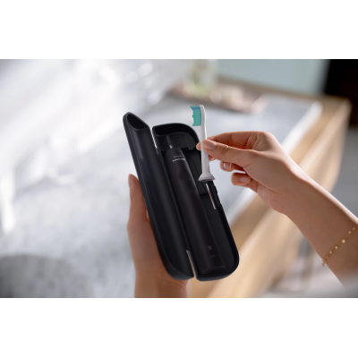 Щітка зубна електр. Philips, Sonicare 3100 series, 31т. колив/хв, насадок-1, чорний (HX3671/14)