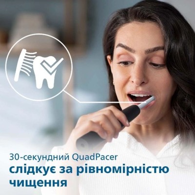 Щітка зубна електр. Philips, Sonicare 3100 series, набір , 31т. колив/хв, насадок-1, 2 шт в наборі, рожевий, чорний (HX3675/15)