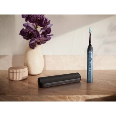 Щітка зубна електр. Philips, Sonicare DiamondClean 9000 Series, 62т. колив/хв, насадок-1, футляр, Bluetooth, чорний (HX9911/88)